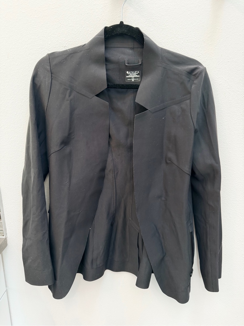 Athleta Black Open-Front Women's Blazer Jacket